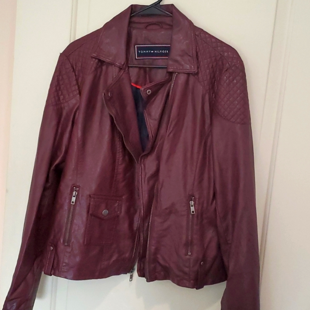 Tommy Hilfiger quilted moto jacket